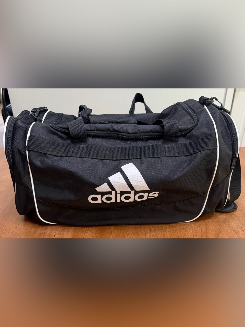 Adidas - Defender 4 Duffle Bag | Black & White | 22” x 12”